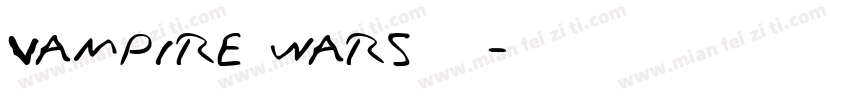 Vampire wars字体字体转换